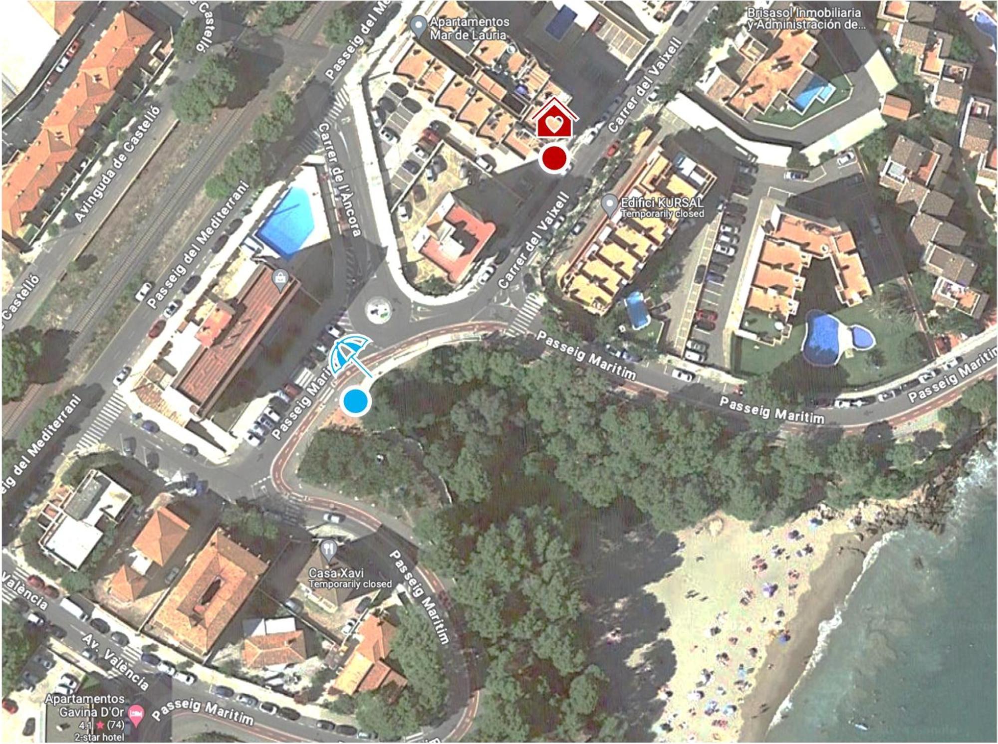 Apartamento Familiar Con Piscina A Un Paso De Playa Cala Sirenas 迈阿密普拉特亚 外观 照片